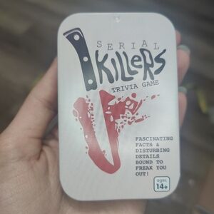 Serial Killers Trivia Game Card Party Age 14+ Complete True Crime Goth Halloween